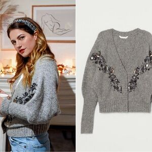 H&M embellished cardigan